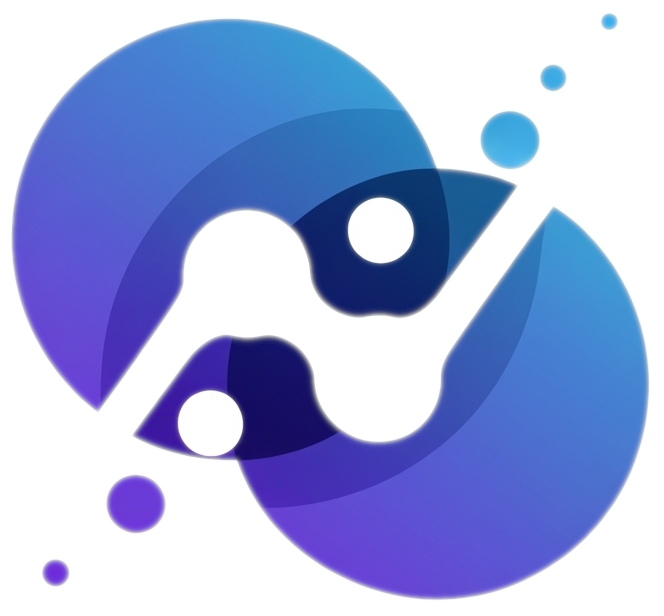 A negative space logo for imtermediate data science course